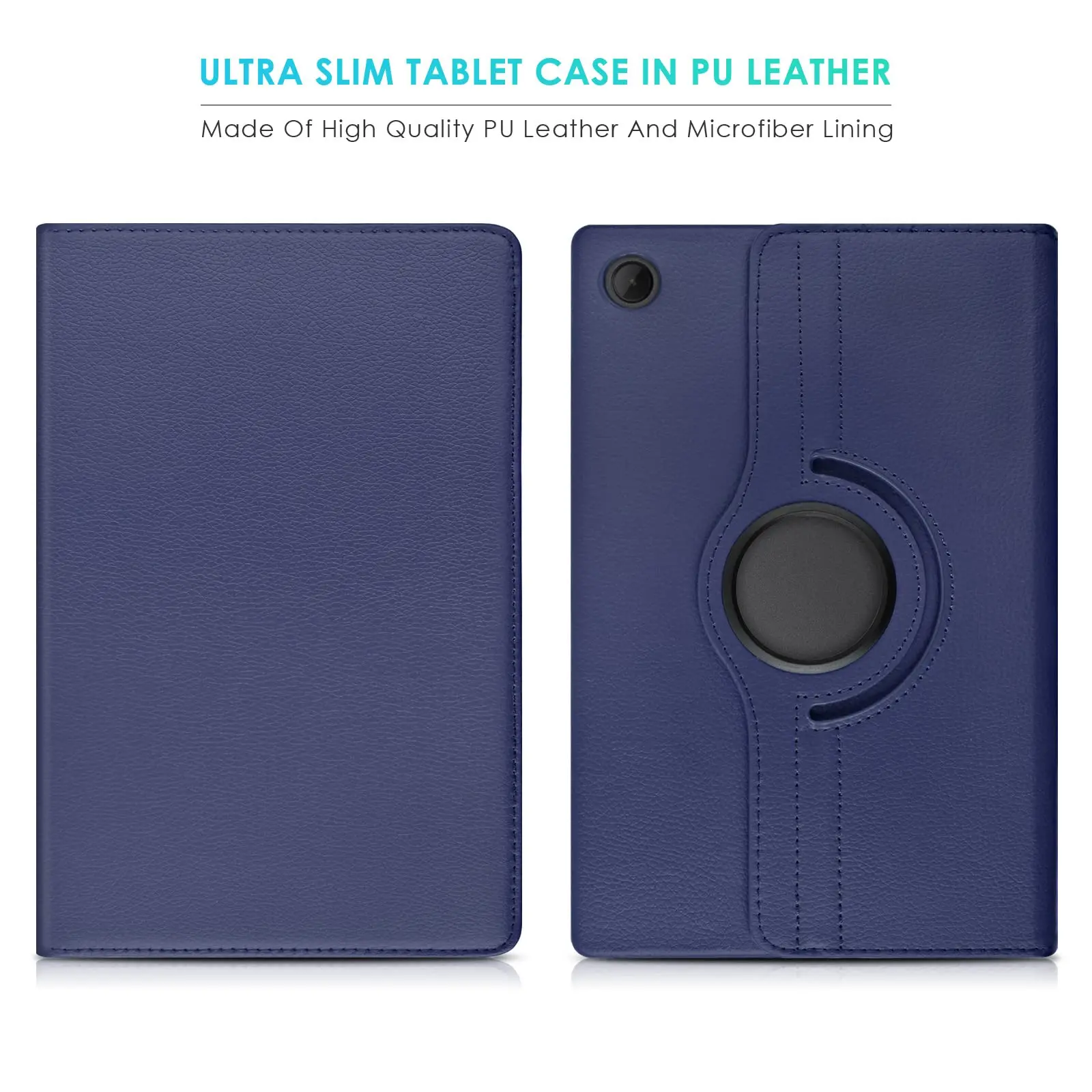 Enhanced PU Leather 360 Rotating Stand Case
