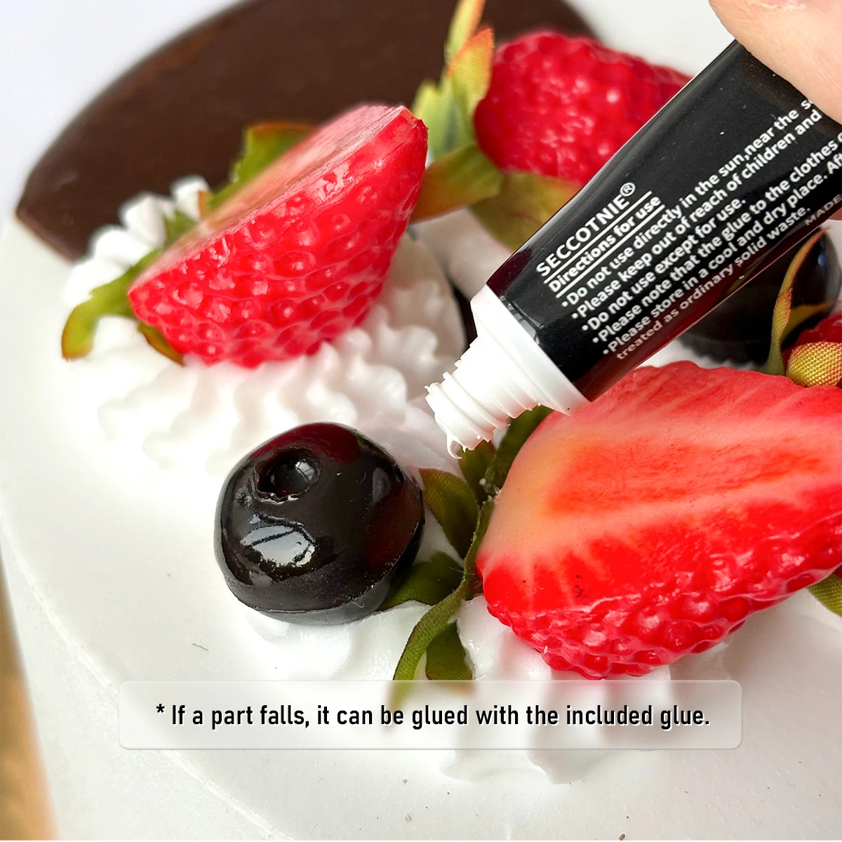 Set 4 Torte Finte In PU - Modelli Di Dessert Realistici Per Decorazione, Fotografia, Vetrine, 4.5x3.5 Cm - 2