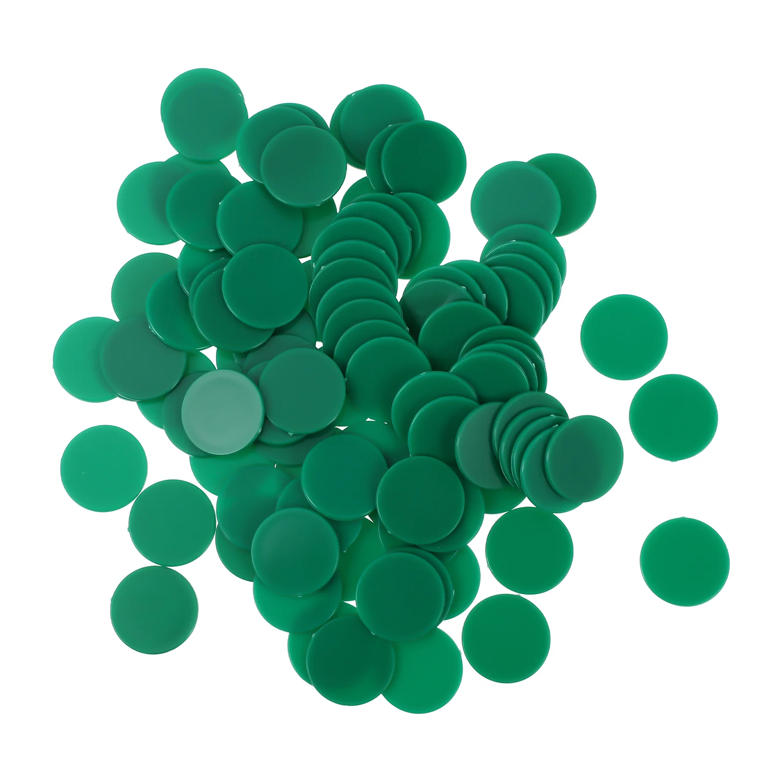 

100 Pcs Game Currency Toys Plastic Round Slices Accessories Colored Learning Chips Abs for Kids Counting Markers
