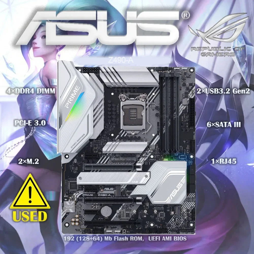 Asus Rog Strix Z490-A Lga 1200 (Intel 10Th Gen) Z490 Sata 6 Gb/S Atx Scheda Madre Intel