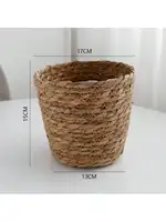 Rustic DIY Flower Arrangement Basket Grass Woven Multi-Functional Storage Basket Home Decorative Rural Style Wicker Basket 5