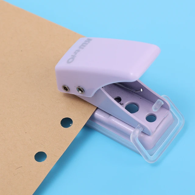 School Office Metal Two Hole Puncher Hand Paper Punch Two Hole Scrapbooking  Punches 20 Pages Paper Cutter 1 PC 6mm hole - AliExpress