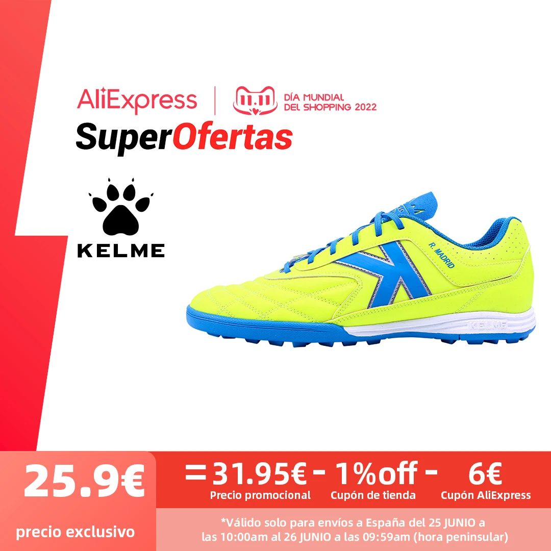 KELME de fútbol para hombre, calzado deportivo de interior, entrenamiento profesional, TF, de - AliExpress
