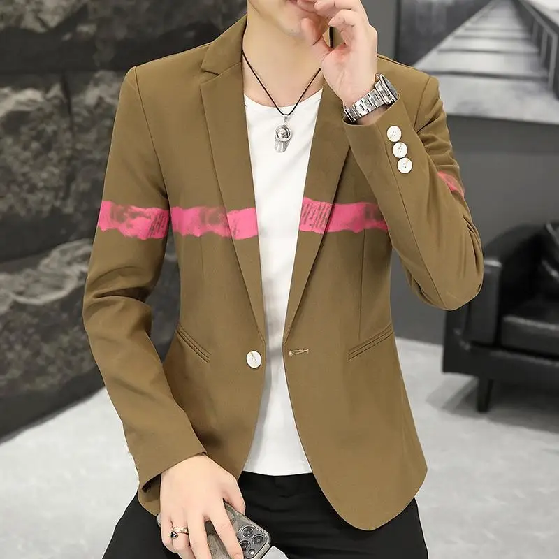 

Boutique Men's Fashion Business Slimming Casual Social Guy Every Gentleman Trend British Style Wedding Performance Dress Blazer