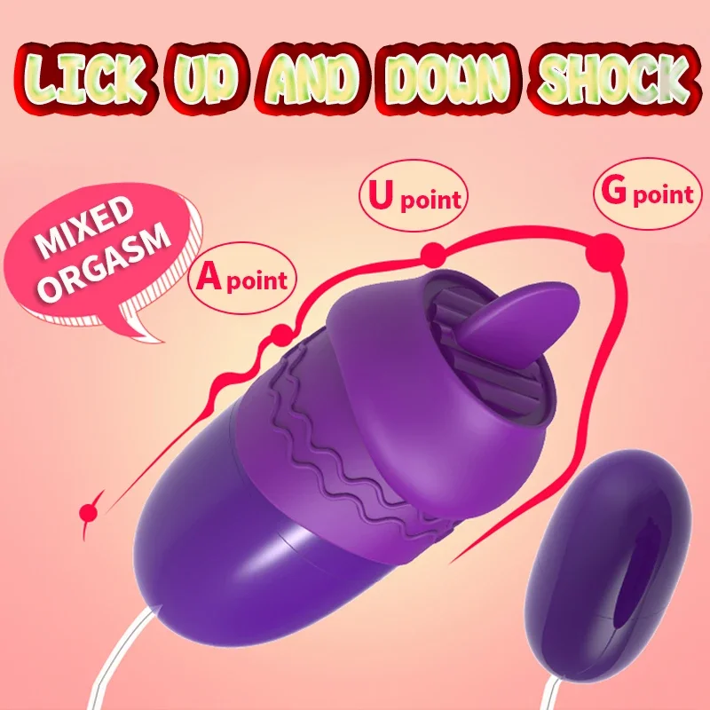 Sex Toys Multi-speed Tongue Oral Licking Vibrator For Women