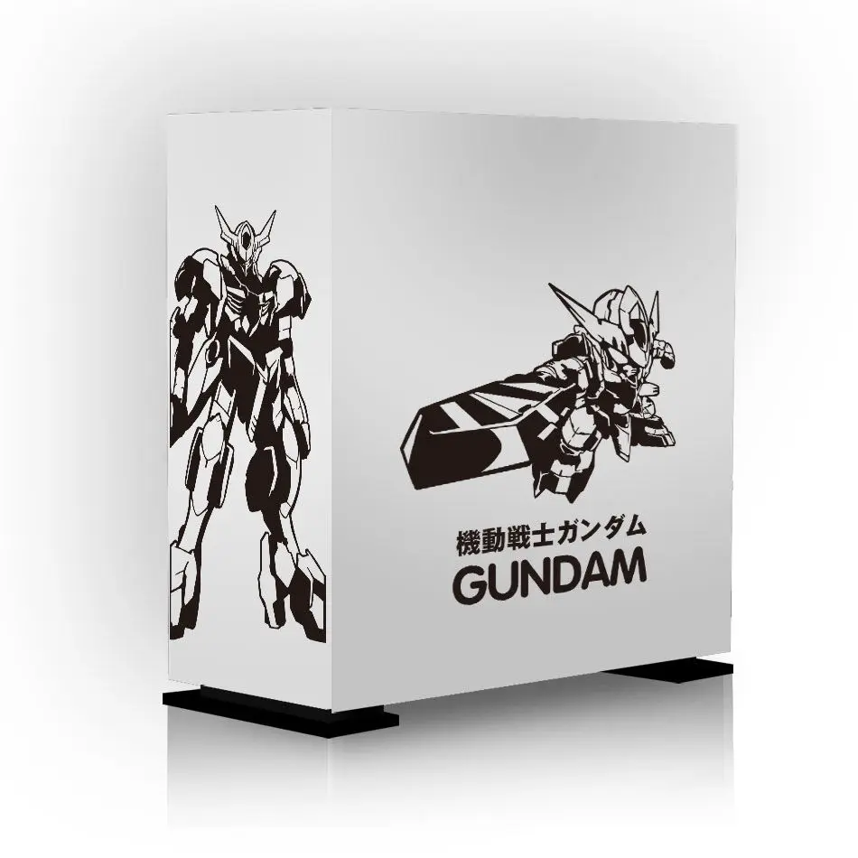 Gundam Robô Anime Adesivos para pc Case Japonês dos Desenhos Animados Decoração Decalques para Atx Computador Chassi Pele à Prova Impermeável Água Fácil Removível - Image 6