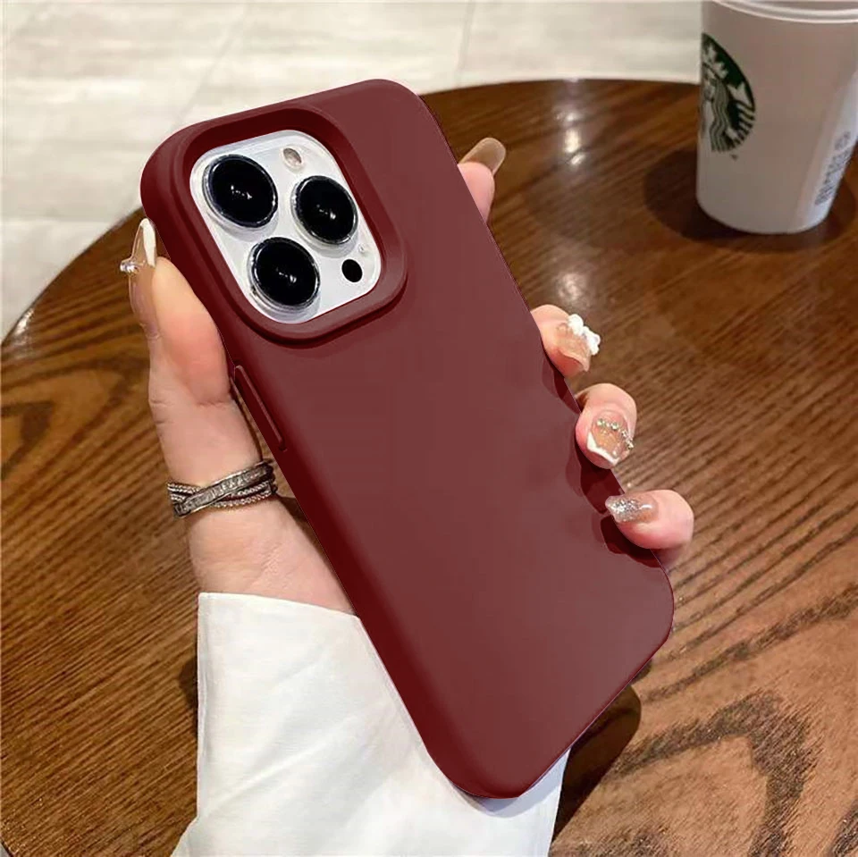 thumbnail image 1 of Original Liquid Silicone Case For iPhone 15 14 13 12 11 Pro Max Shockproof Soft Back Cover For 14 15 Plus Cute Cases Accessories, 1 of 5