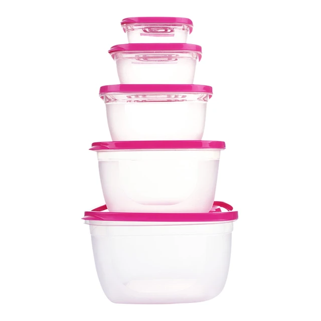 Microwave Food Storage Container Set Plastic Bowls With Lid Ideal