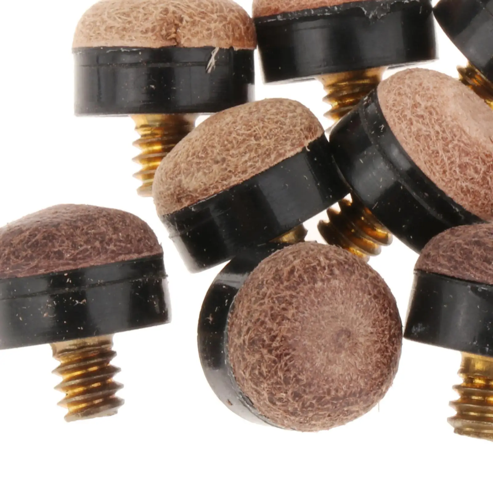 10 Pieces Billiard Pool Cue Tips Repair Hard Durable Billiards Cue Tip
