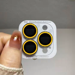 Luminous Pink Blue Green Camera Lens Protector - Glowing Lens Ring Glass Film Cap - 17Air(1PC) (Oringe)