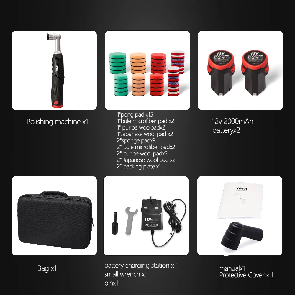 Sonhomay Lucidatrice Per Auto Senza Fili – Portatile 3 Velocità, Batteria 4000mAh, Rimuove Graffi E Lucida Ceramica E Vetro
