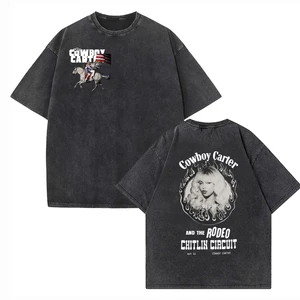 Cowboy Carter Beyonce 2024 Double-Sided Tee: Ride the Wild West Waves with Style from Every Angle!