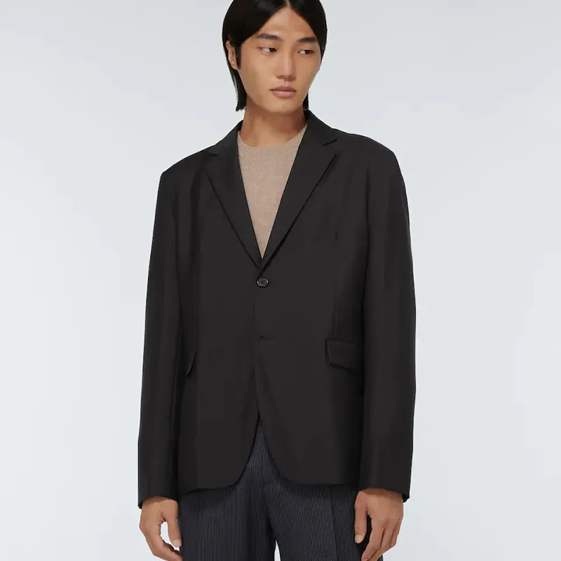 

Men's Wool Blended Suit Coat Korean Large Winter New Slim Fit Single Breasted Fashion Versatile Casual Suit Top