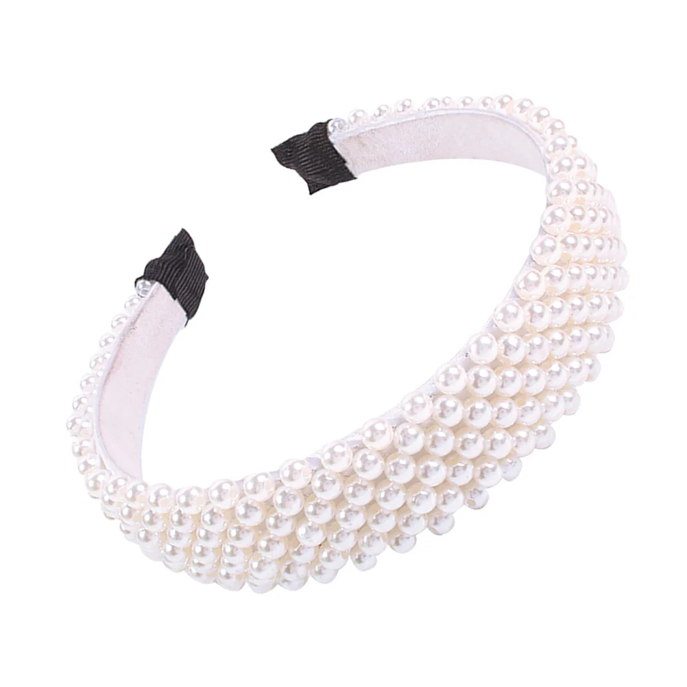 

Pearl Headband Hair Decoration Pearl Hair Crown Headpiece Hair Jewelry for Women Girls