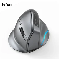 ZELOTES F-26C Vertical Mouse 2.4G Wireless Bluetooth Mouse Ergonomic Silent Gaming Mice 3200DPI LED Display Screen for PC Laptop 1