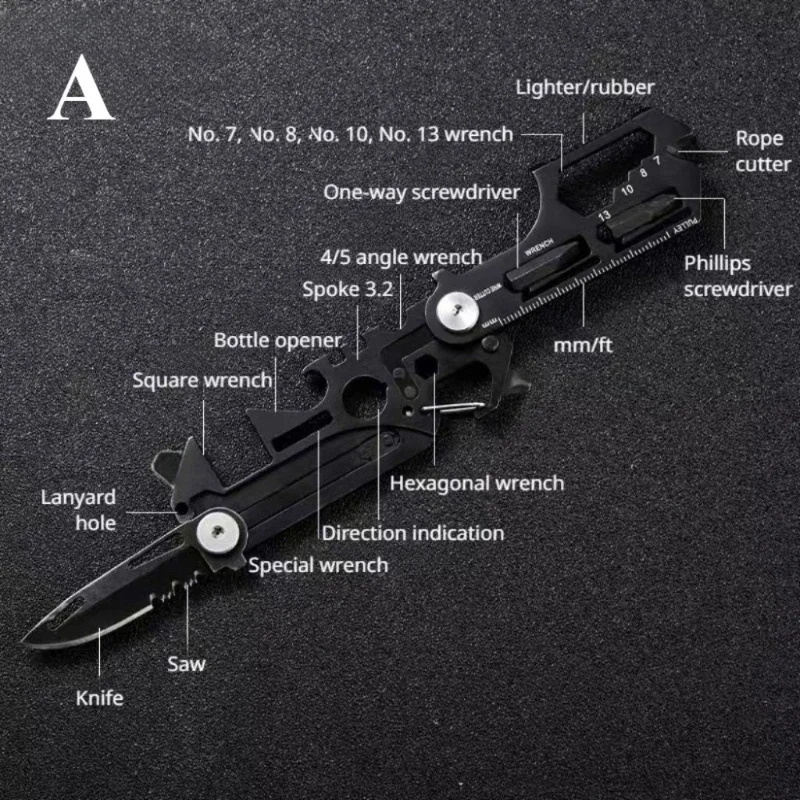 Multifunctional Outdoor EDC Tool Card 4