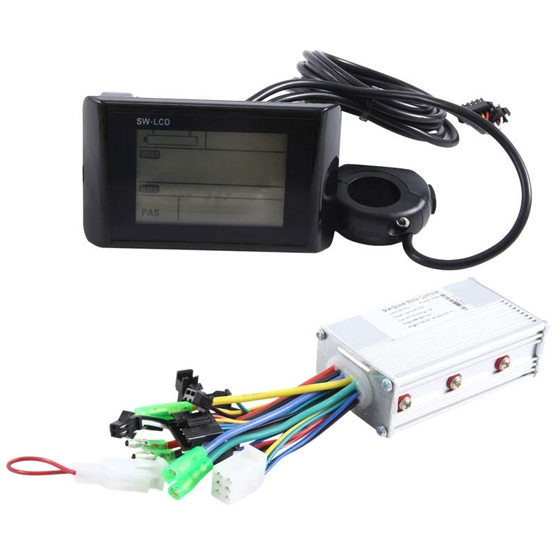 

E-Bike W900 LCD Colorful Display Control Panel 36V Electric Bicycle Scooter SM Plug Bicycle Replacement Accessories
