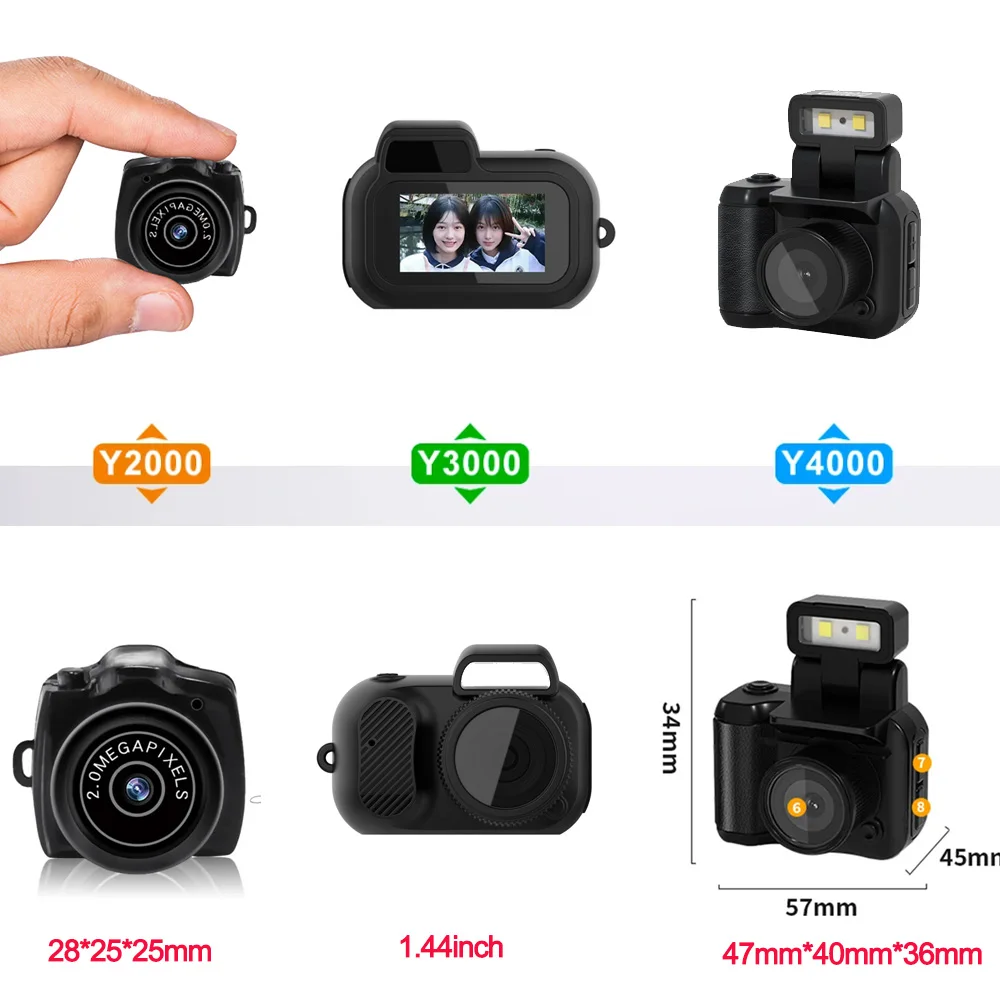 Description Picture 2 of itemMini Camera HD Video Audio Recorder Camcorder Sport Micro Cam Portable Pocket Security Monitor Mini Camera With Key Chain Y3000