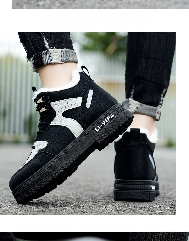 Winterstiefel, Plateauschuhe mit Absatz, warme Baumwollisolierung für die Freizeit_voghion.com