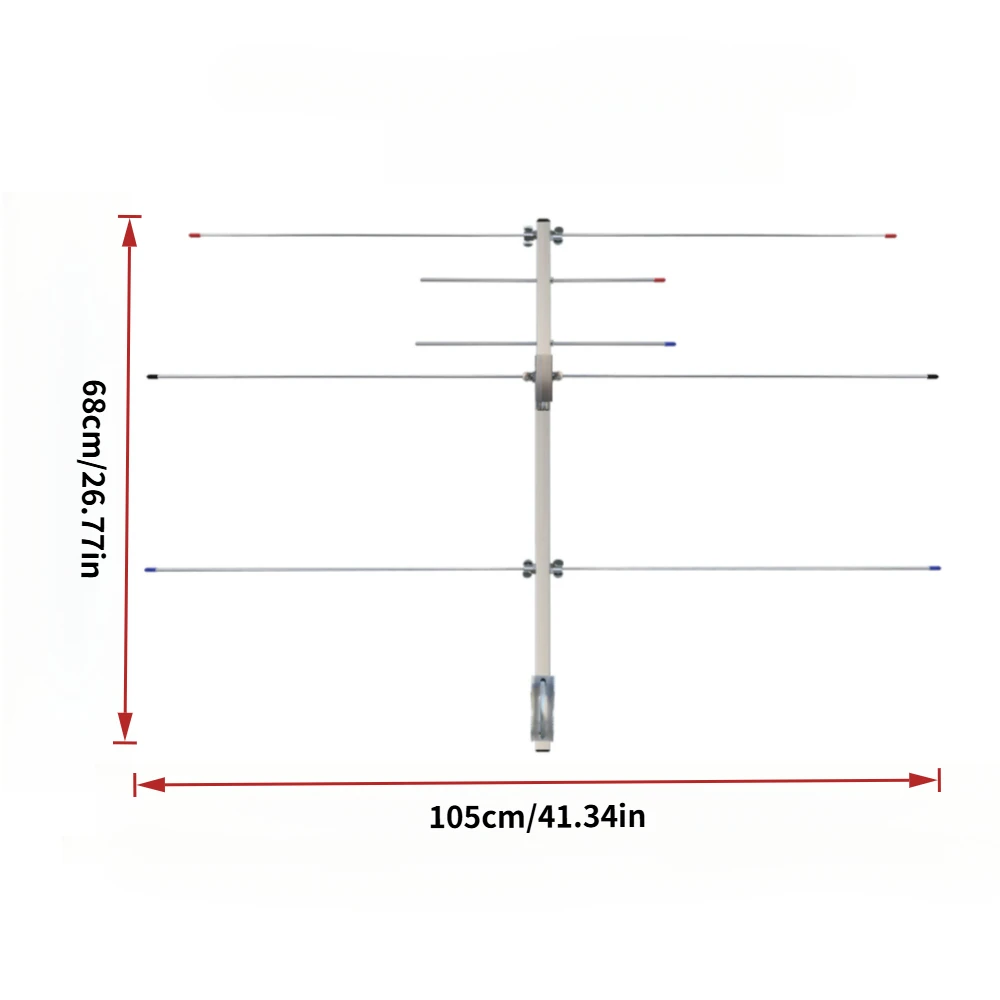 144/430 MHz VHF UHF 야기 안테나 전문 야외용 이중 주파수 지향성 인터콤 장거리 신호 수신 안테나