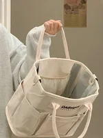 Large Capaci Canvas Tote Bag Women's Handbag Outgoing Mommy Bag Travel Bag Portable Vegetable Bag Soft oulder Bag