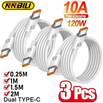 Câble USB C vers USB Type C PD 120W, câble de charge rapide et de transfert de données pour Huawei, Samsung, Xiaomi, Macbook, iPad, câble de données Type C vers Type C