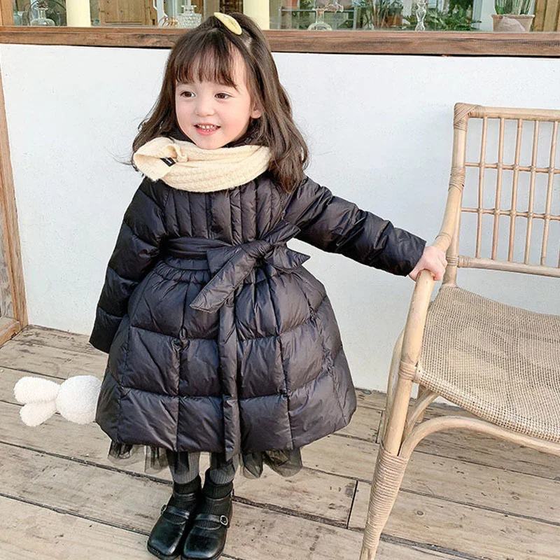 

Girls Coat Jacket Cotton Outwear Overcoat 2023 Lasted Warm Thicken Plus Velvet Winter Autumn Children's Clothing