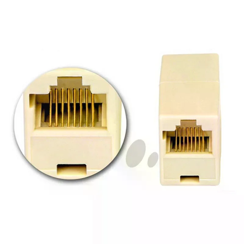 /&/RJ45 암-암 네트워크 이더넷 LAN 케이블 조이너 커넥터 새 제품 10개