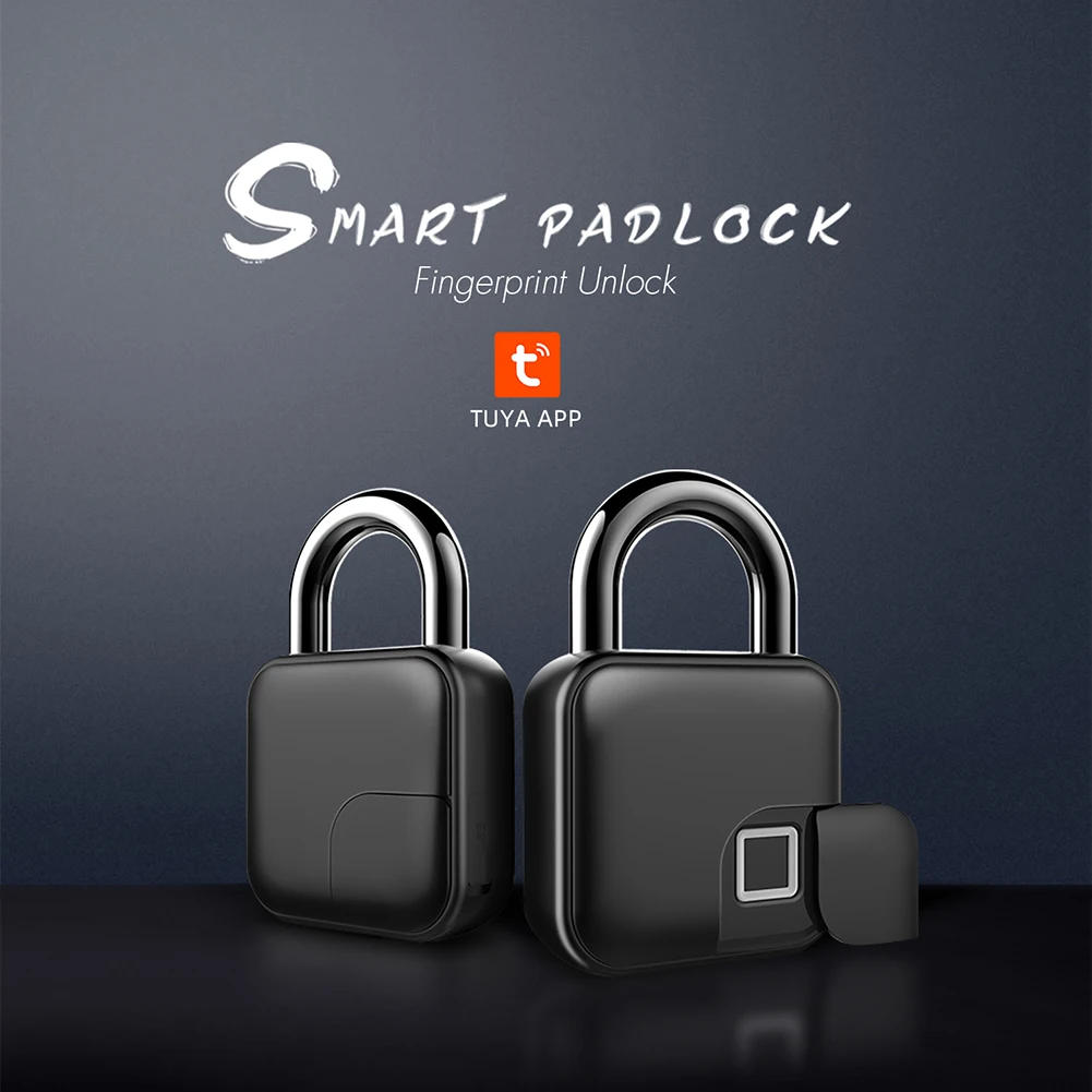 Tuya Cabinet Lock Portable Keyless Bag Luggage Lock Waterproof USB Rechargeable Bluetooth-compatible for Door Suitcase Backpack