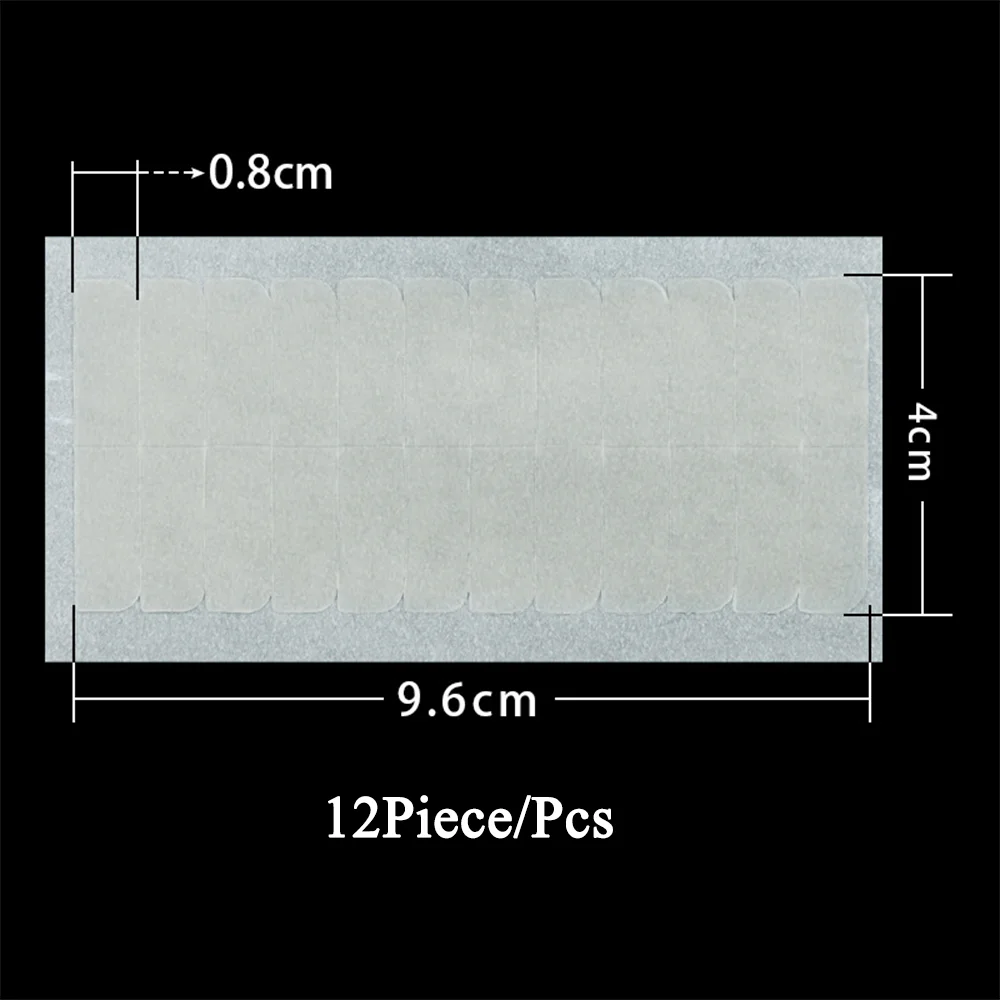 Single Sided Tape&Double Sided Adhesive Tape Precut 5pcs/Pack for Tape in Hair Extension Replacement Waterproof for Wigs