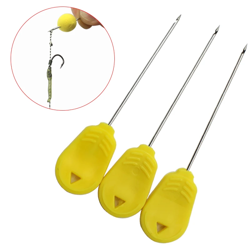 3pcs Carp Fishing Accessories Bait Needles Pop Up Boilies Hair Ronnie Rig  Pins Tools For Carp Fishing Terminal Feeder Tackle