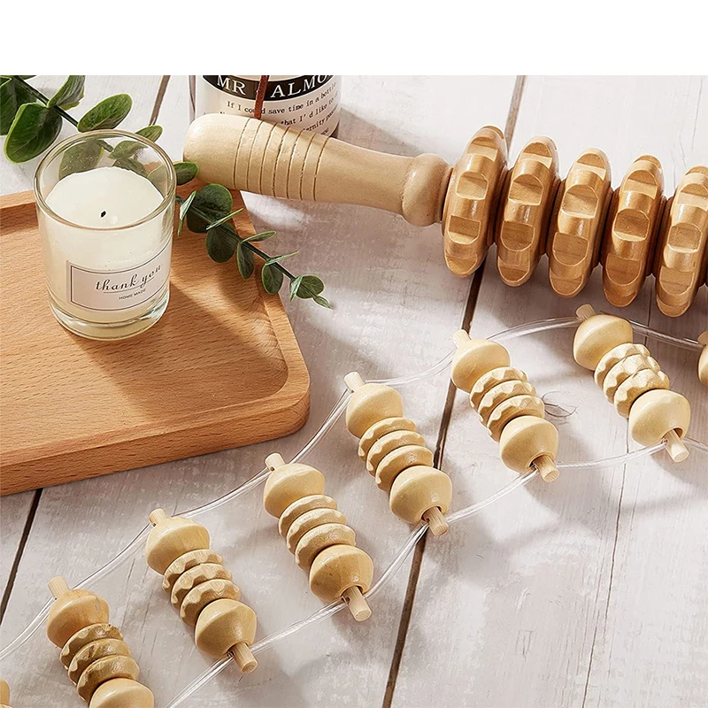 Wooden Therapy Massage Roller 3