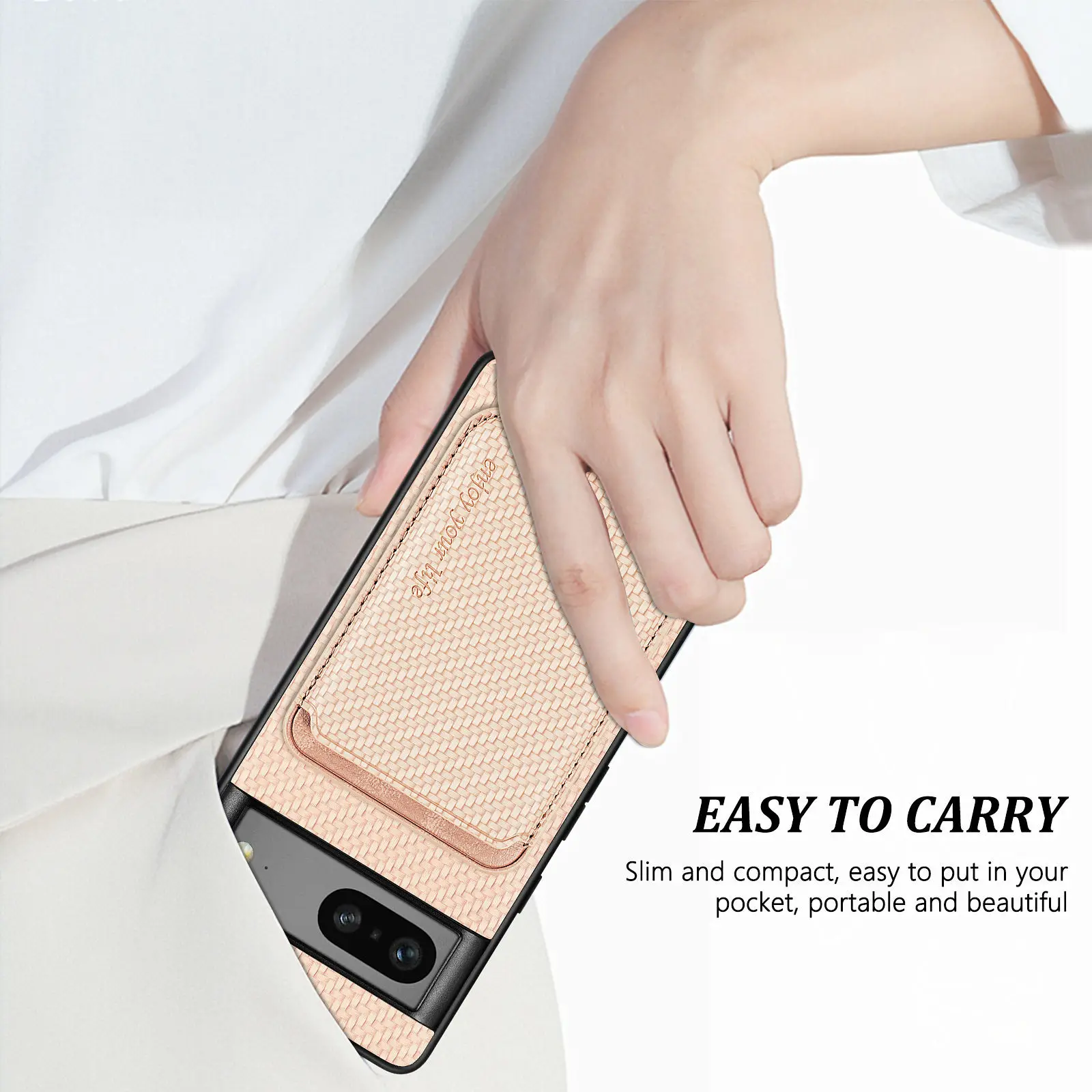 

Phone Case Professional Use For Google Pixel 7 Cover With Magnetic Back Card Bag PU TPU Protective Case