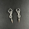 Boucles d'oreilles Punk Grunge Rock à rivets, chaîne, Cool, mode géométrique, goutte d'eau, gothique, breloque esthétique, bijoux, accessoires Hip Hop