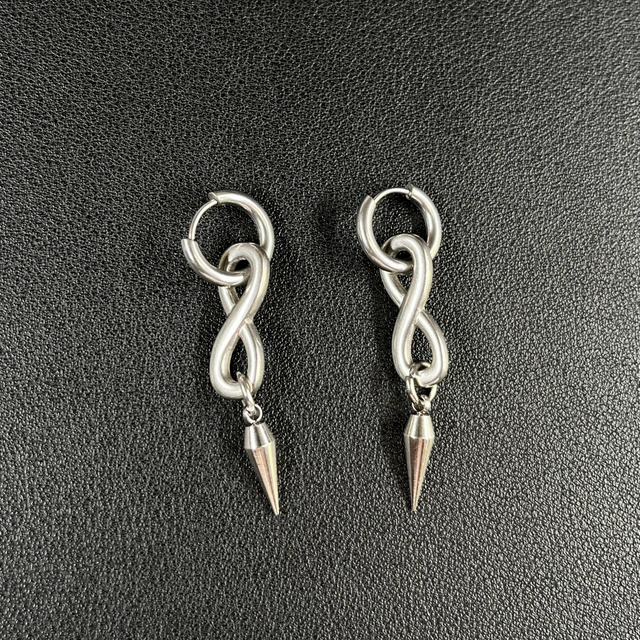 Boucles d'oreilles Punk Grunge Rock à rivets, chaîne, Cool, mode géométrique, goutte d'eau, gothique, breloque esthétique, bijoux, accessoires Hip Hop
