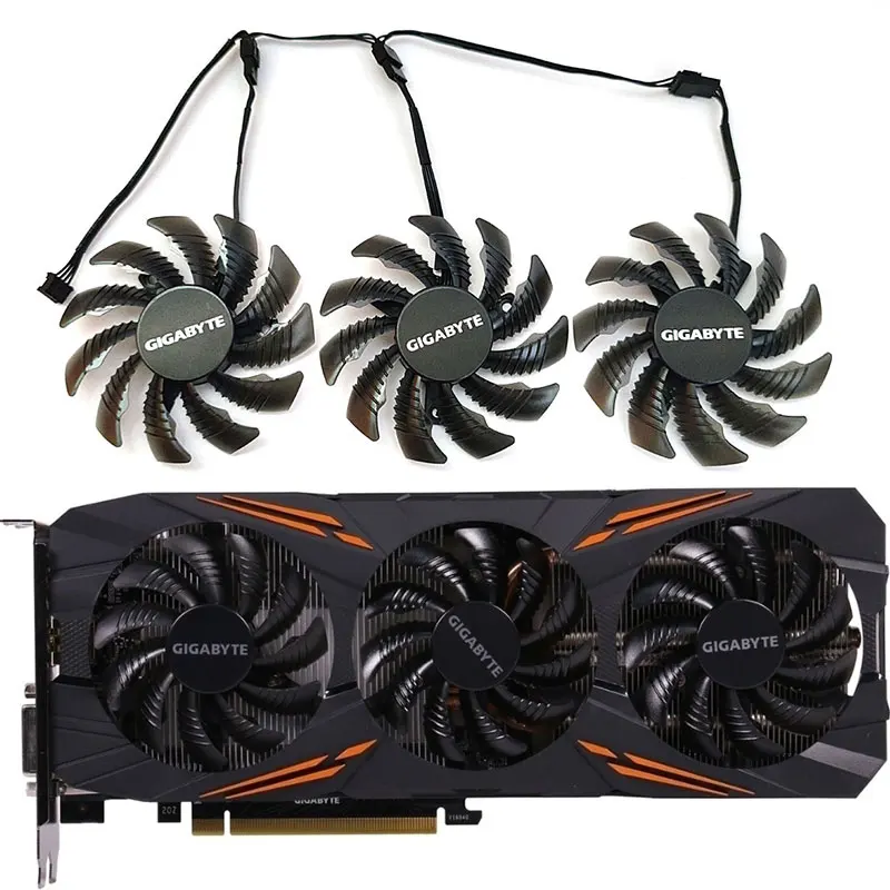 Nuova Ventola Da 75Mm T128010Su Muslimex Gtx 1080 Gpu, Per Ventola Di Raffreddamento Della Scheda Grafica Da Gioco Gigabyte Aorus Gtx 1080 1070 Ti G1