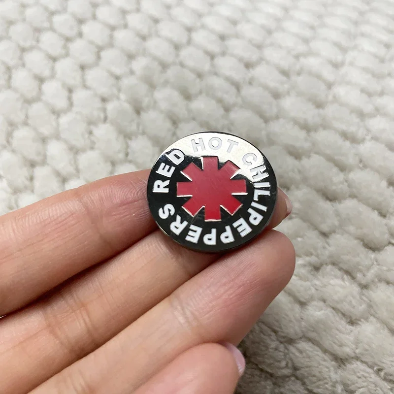 Red H0t Chili Pepper Enamel Pin Badge Rock Band Music Jewelry
