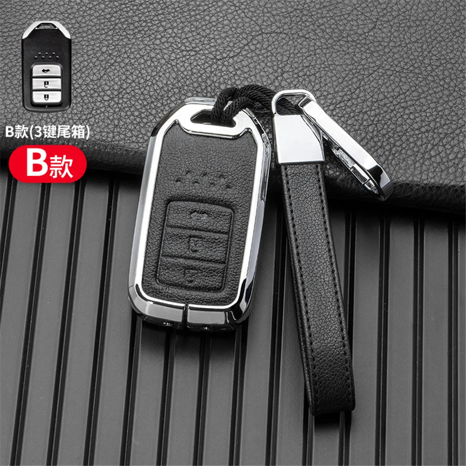 Cover chiate/telecomando per Honda CR-V ACCORD ODYSSEY CIVIC ect all-inclusive protezione portachiavi accessori in lega di zinco - S79055cf2631948d89582017fb73d9a43Y