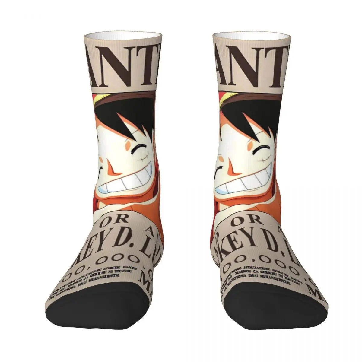 

OP Bounty Order Straw Hat MONKEY D Luffy Men Women Socks Motion Beautiful Spring, Summer, Autumn, and Winter Dressing Gifts