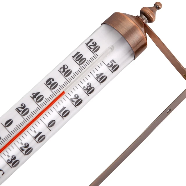 Neues 10 Zoll Thermometer Premium Stahl Thermometer Außen thermometer  drahtlos dekorativ - AliExpress