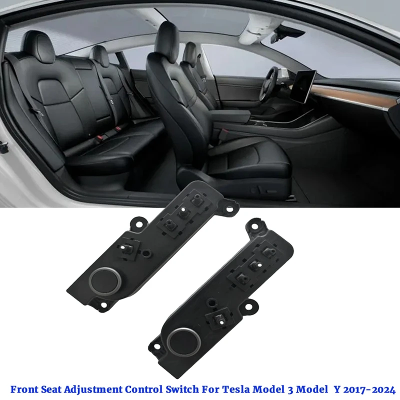 

1Pair Car Front Seat Control Switch Angle Adjustment Button For Tesla Model 3 Y 2017-2024 1551854-01-A 1551855-01-A