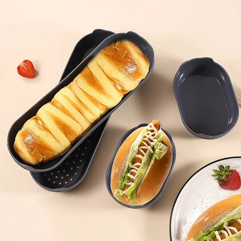 4Pcs Baking Mold Loaf Pan Heat Resistant Toast Bread Mould Food Grade Silicone Baguette Baking Tray DIY Kitchen Oven Cake Tools
