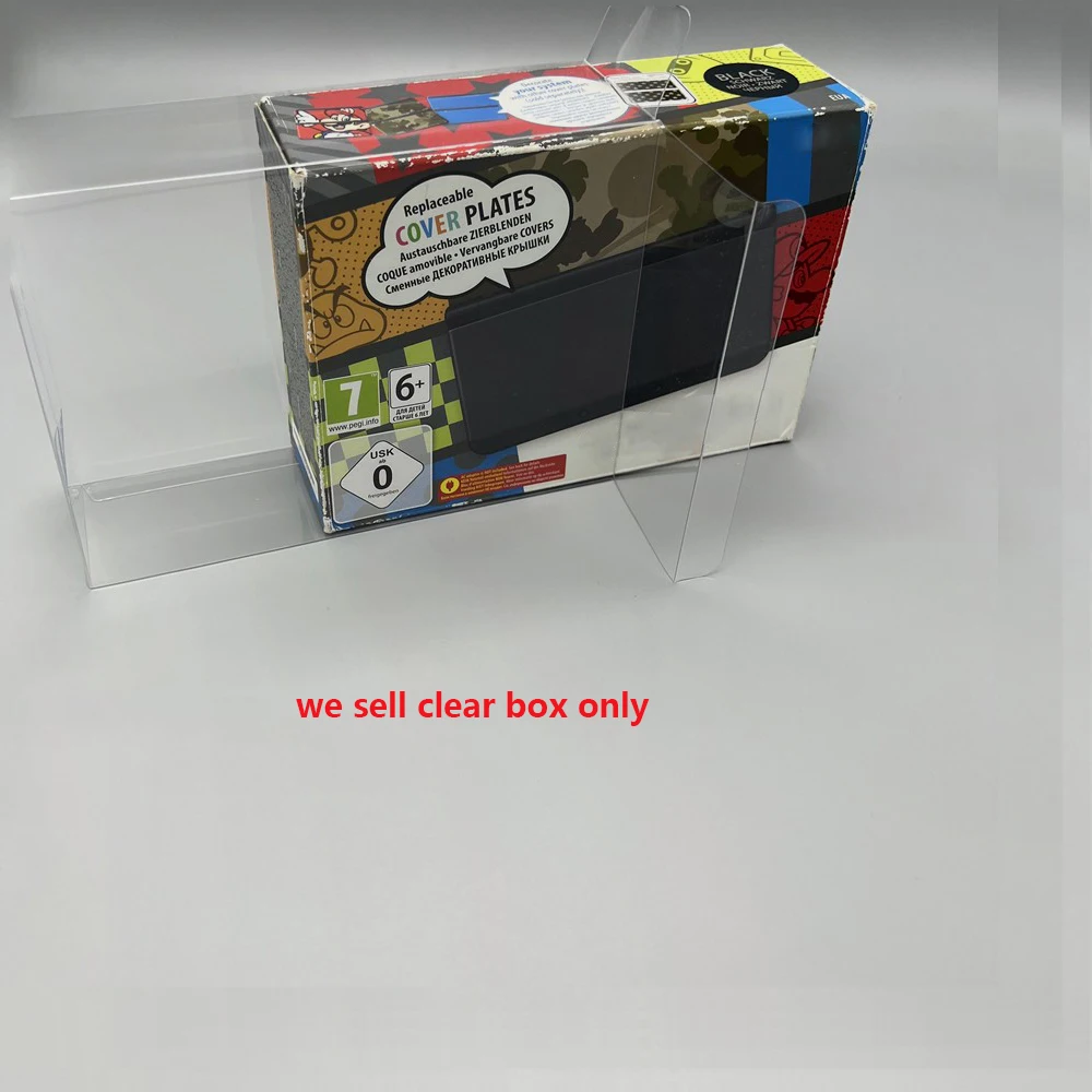 

20PCS Clear transparent Protection Box Cover For NEW3DS EU version Display Storage PET Protective Collection Box