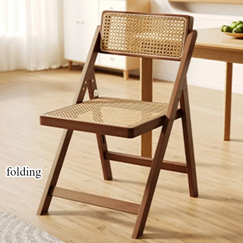 Portable Nordic Dining Chairs Foldable Kitchen Comfortable Interior Chair Relaxing Household Cadeira Home Furniture Iyrqe