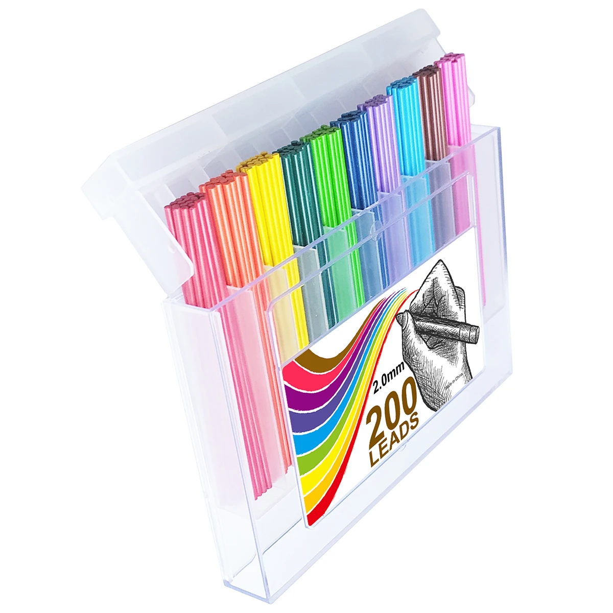 Mechanical Pencils 200pcs/box Colored Lead 2.0 mm for Drawing Sketching