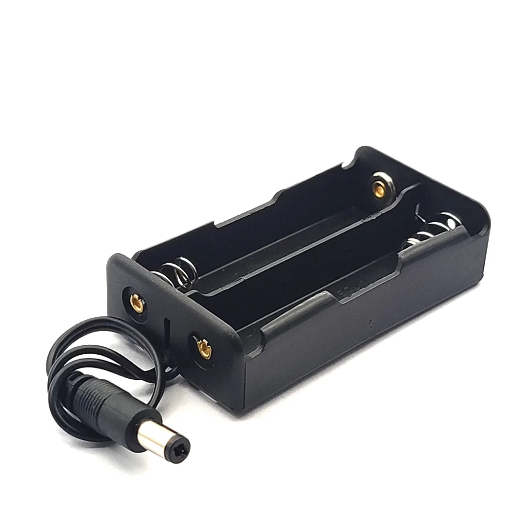 18650 Battery Holder 2/3/4 Slot Battery Box Case With DC 5.5x2.1mm Power Plug Series Connection battery holder battery case battery box battery storage box