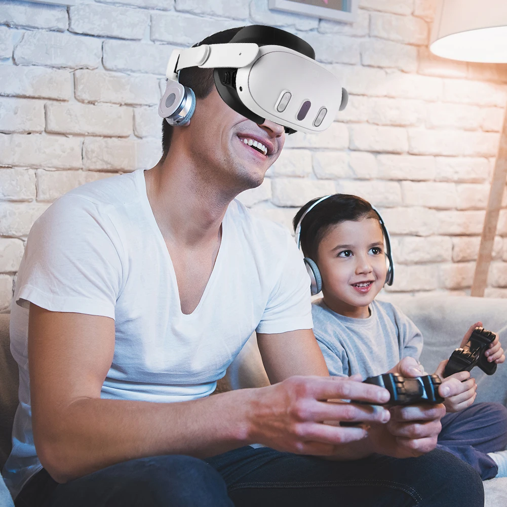 메타 퀘스트 3 VR 컴포트 키트 프리미엄 PU 가죽 페이스 마스크 커버, 아이스 실크 원단 패드, 내구성 강화 페이셜 인터페이스