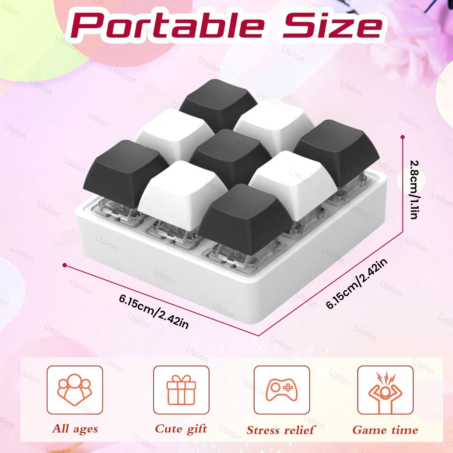 9 Keys Keyboard Key Toy Image 1