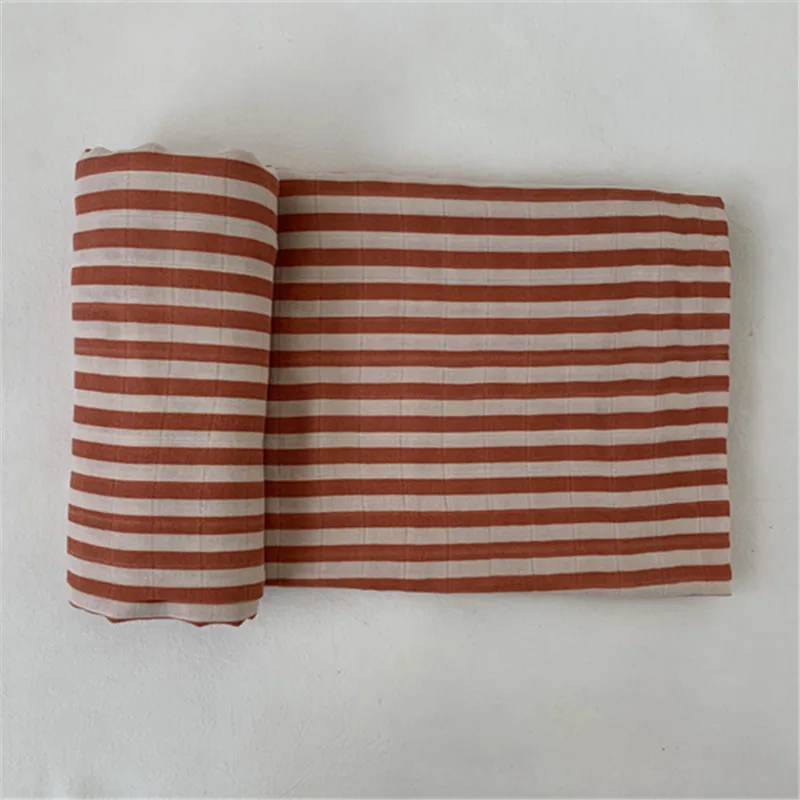 Bamboo Cotton Baby Muslin Swaddle 2 Layers New Born Floral Diaper
