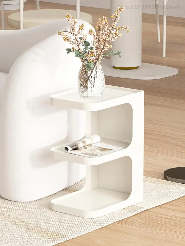Living Room Sofa Side Table Light Luxury Modern Simple Iron Art Small Apartment Coffee Table Corner Bedside Cabinet